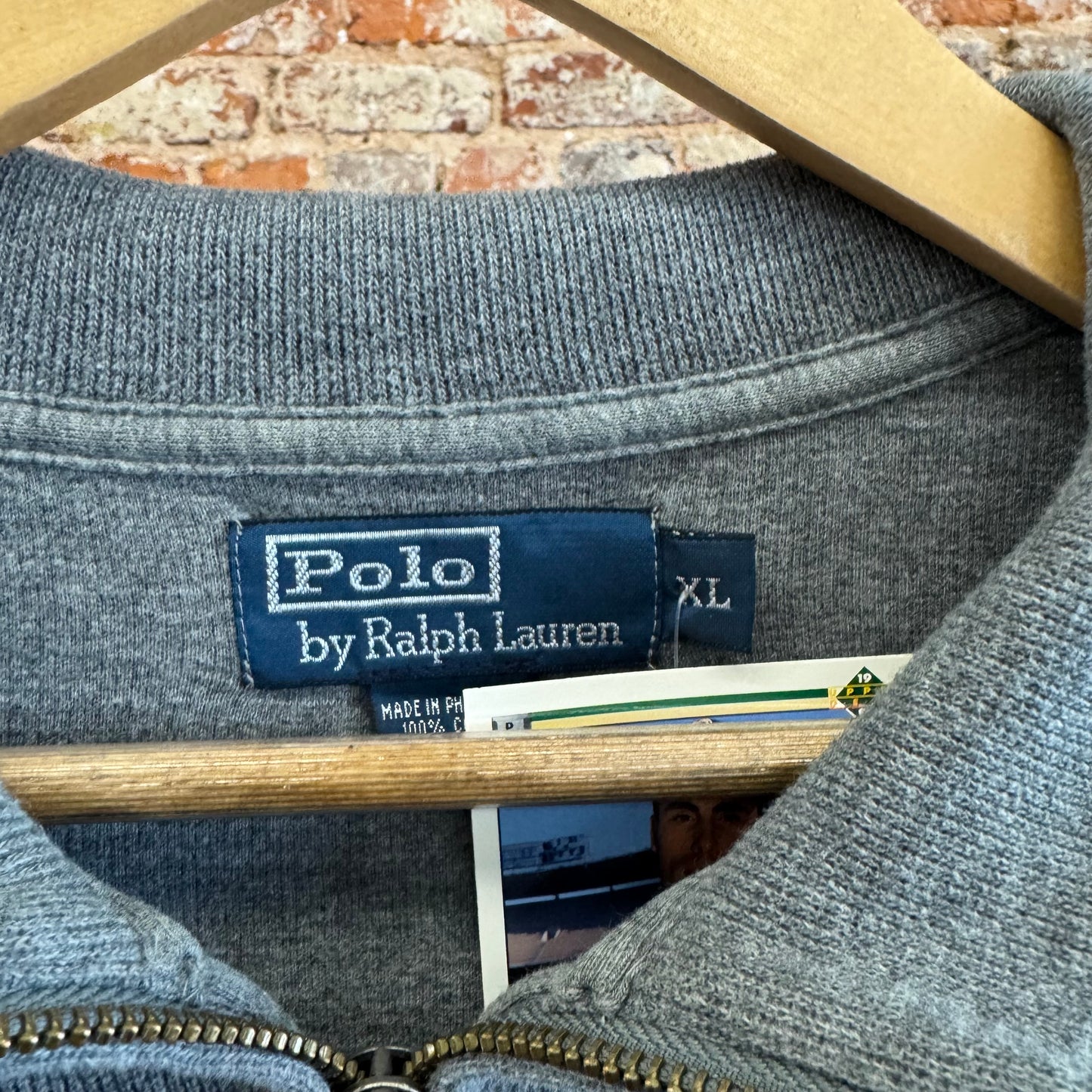 Polo Quarter Zip Sweater L