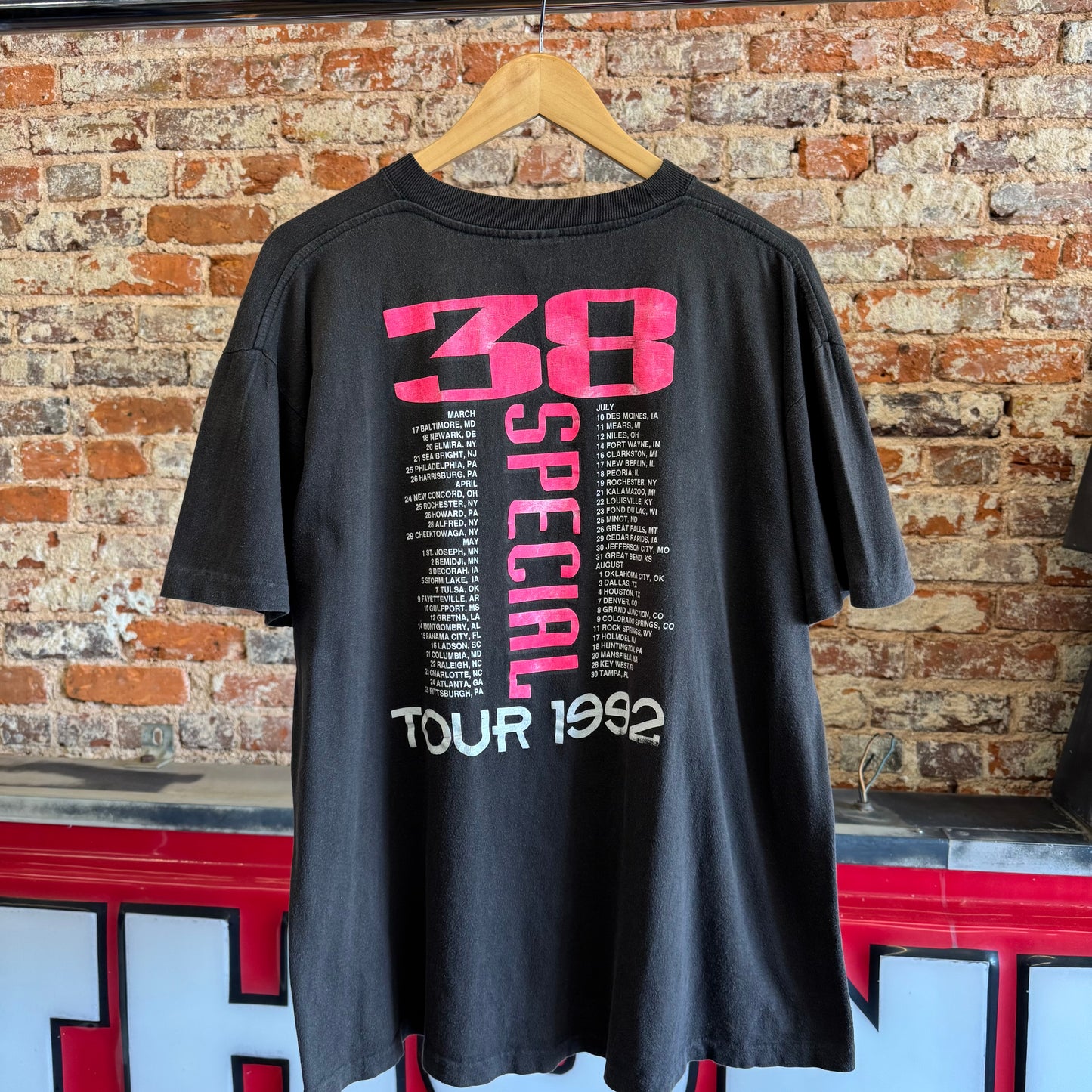 1992 38 Special “Bone Against Steel” Tour T-Shirt XL