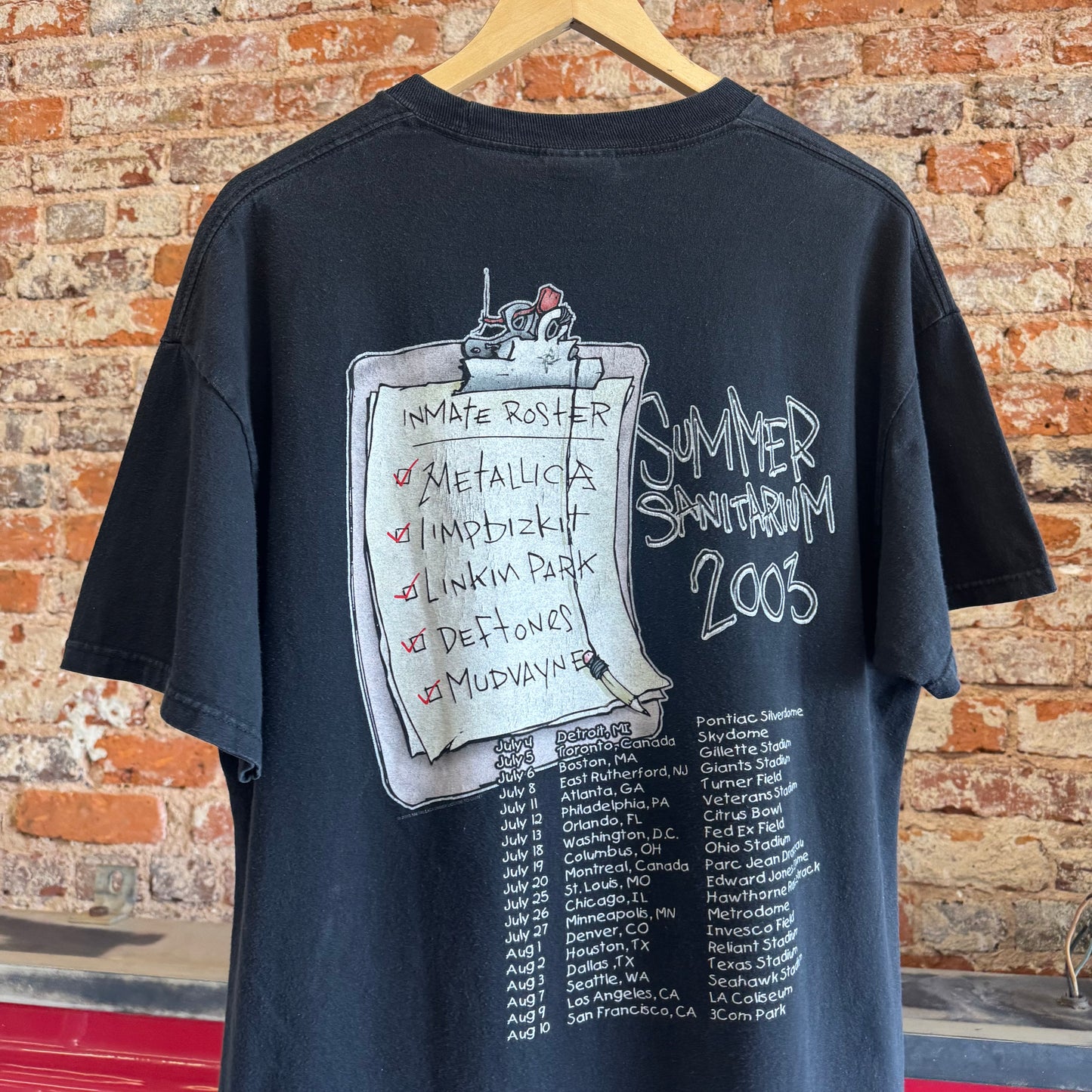 2003 Summer Sanitarium “The Inmates” Music Festival T-Shirt XL