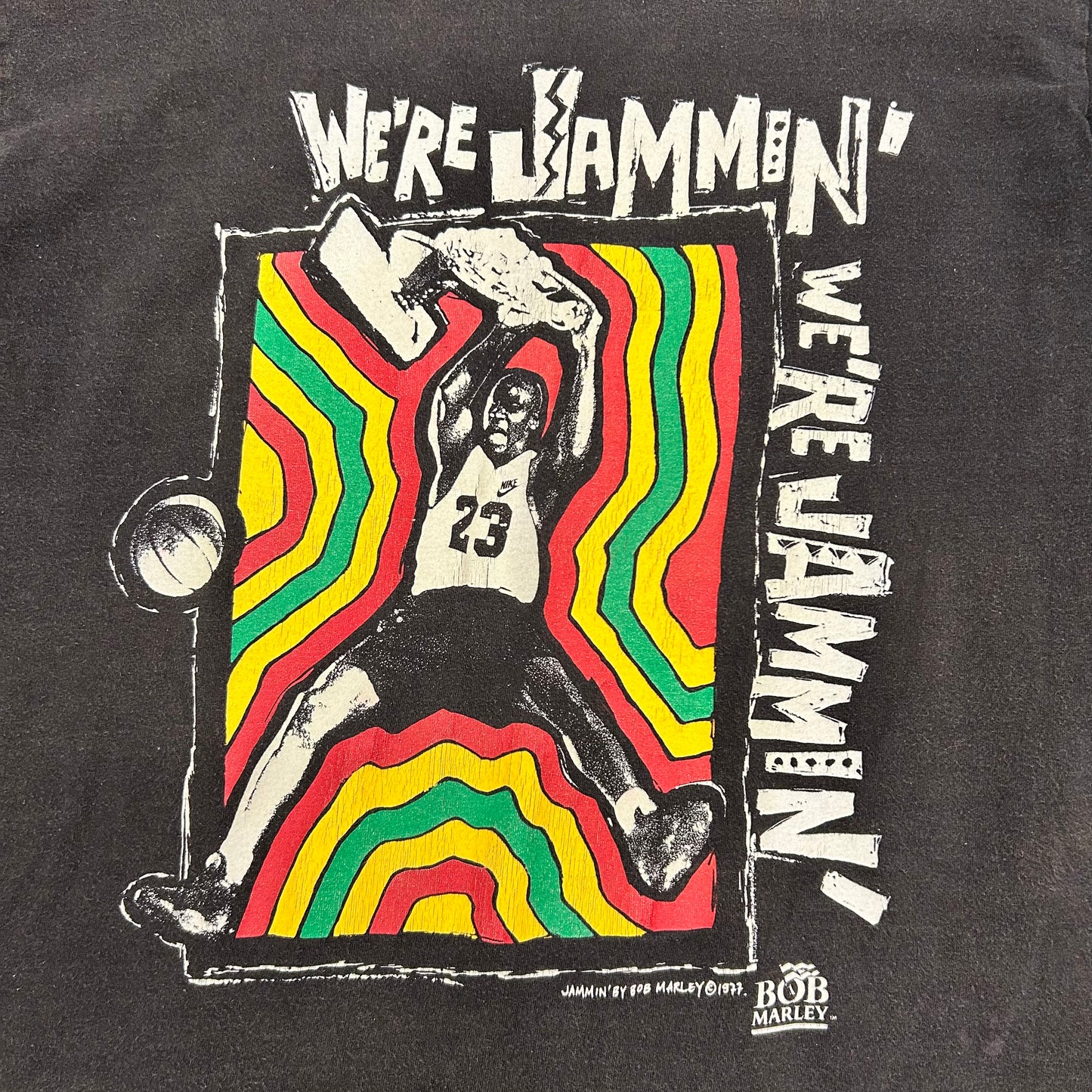 90’s Nike Bob Marley Michael Jordan ‘We’re Jammin’ Tshirt Sz XL