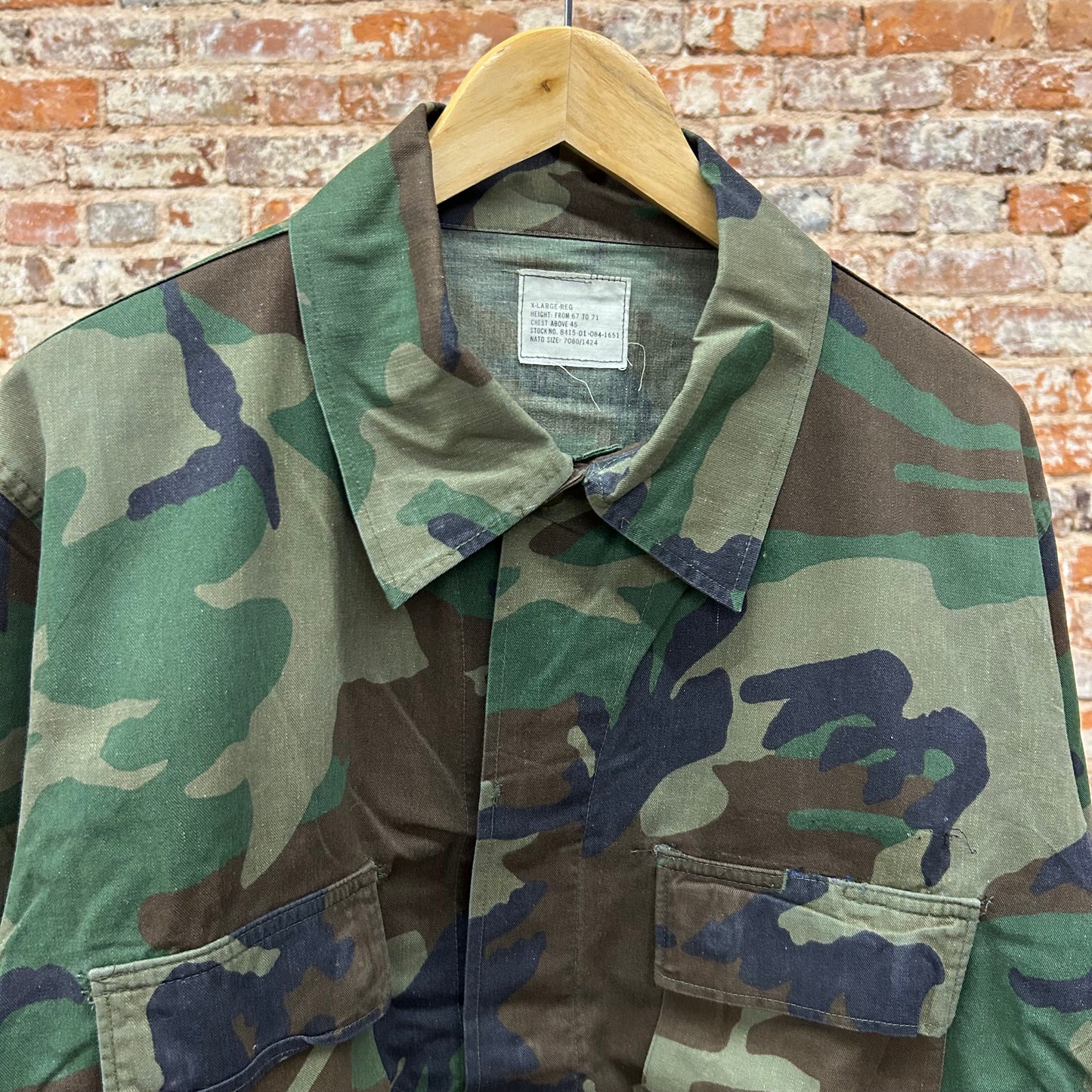 80s NATO Woodland Camo BDU Size XL