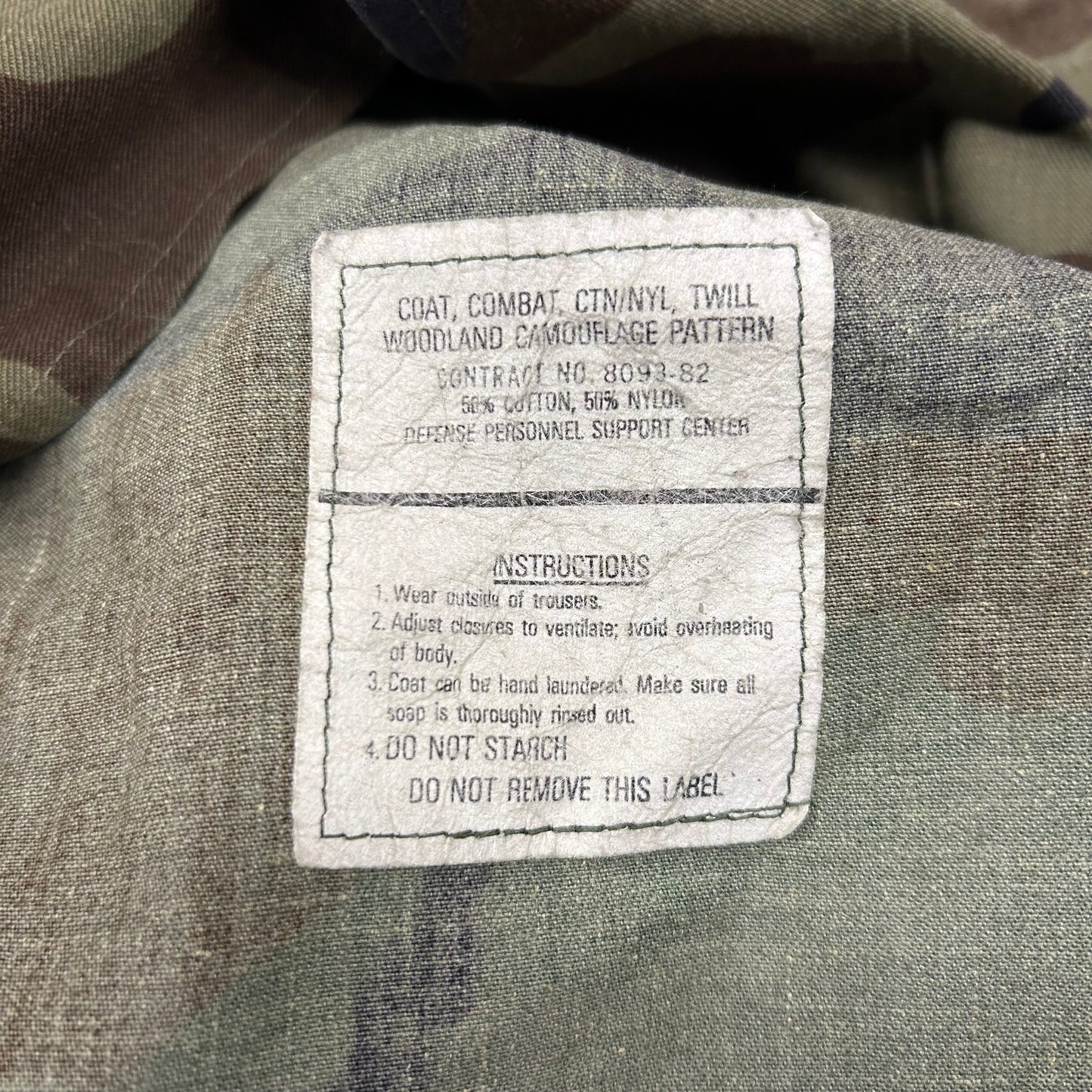 80s NATO Woodland Camo BDU Size XL