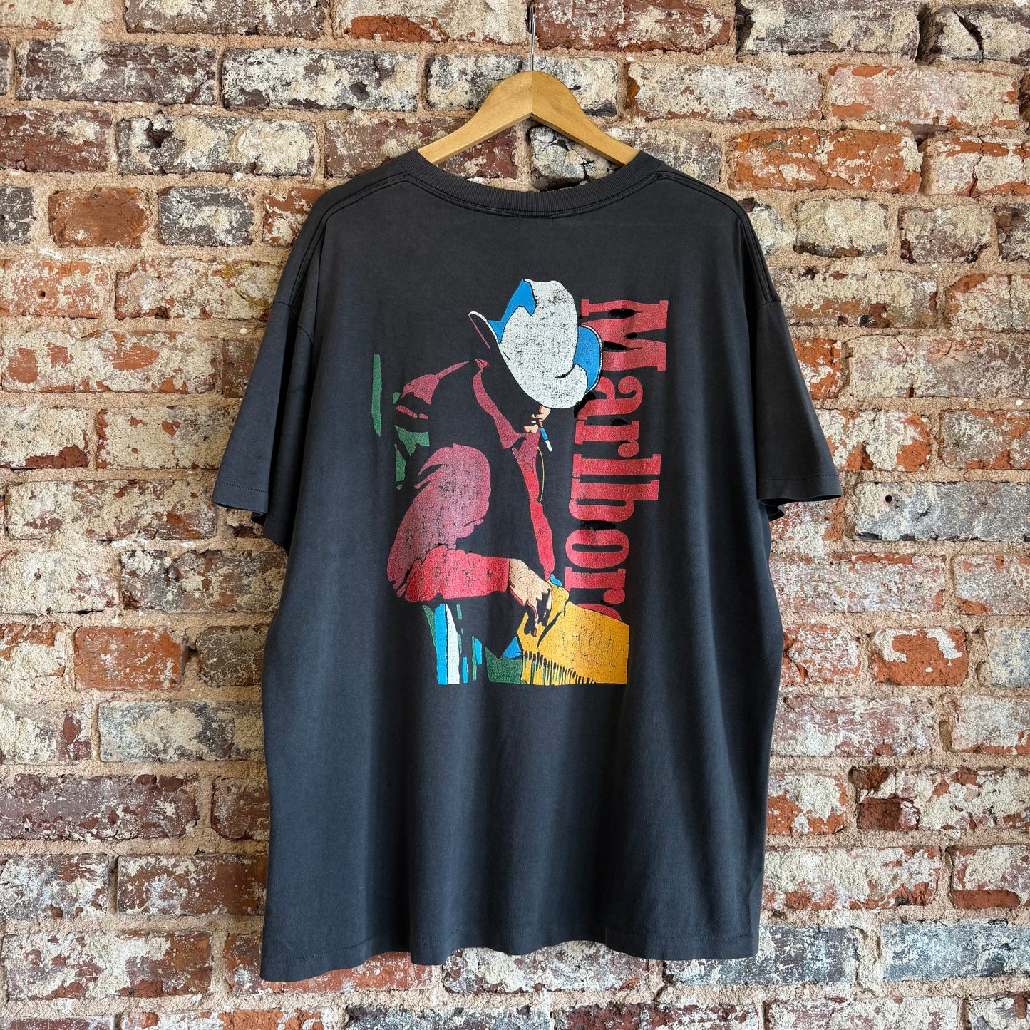 90s Marlboro Cowboy Pocket T-Shirt XL