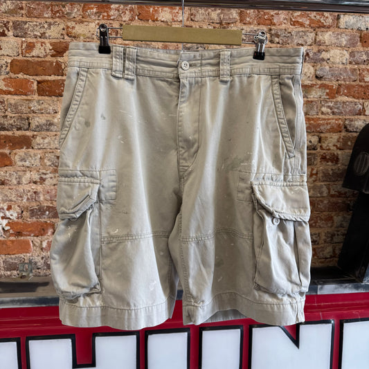Vintage Polo Paint Splatter Cargo Shorts 36w
