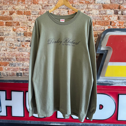 SS25 Supreme x Aphex Twin "Donkey Rhubarb" Long Sleeve Shirt XL