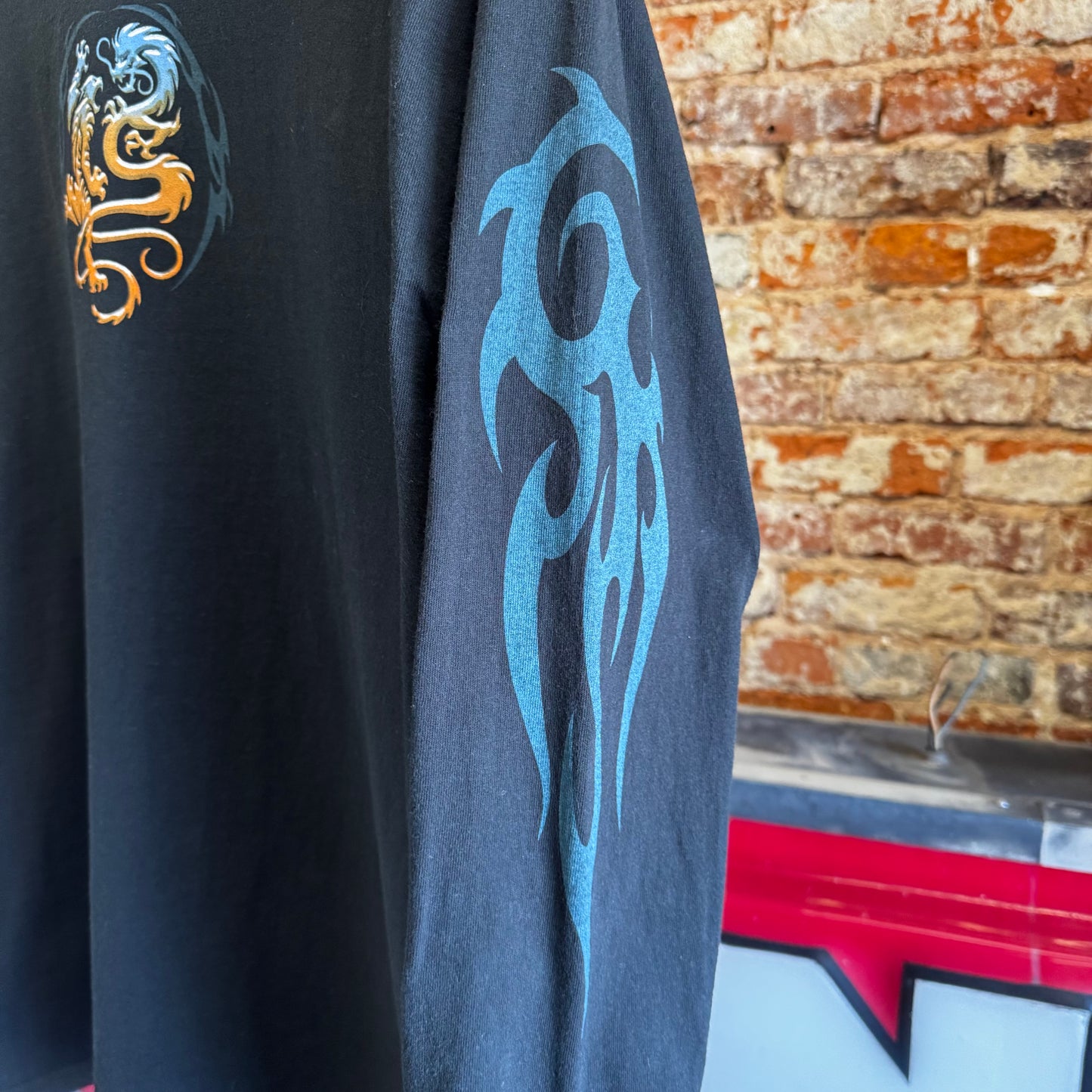 2002 ODM Robotic Dragon Long Sleeve T-Shirt L