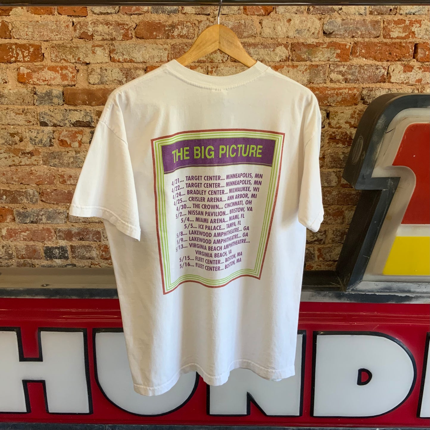 Vintage 1997 Elton John The Big Picture Tour T-shirt Sz L