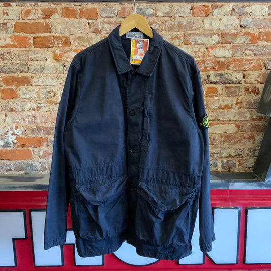 Stone Island Navy Tela Jacket Sz XXL
