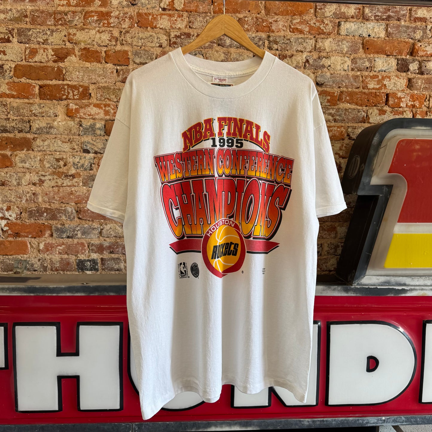 1995 NBA Finals Houston Rockets Champions T-Shirt XL