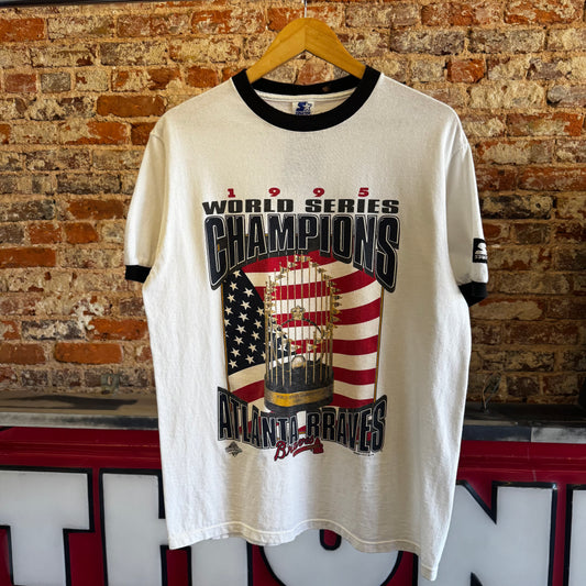 1995 Atlanta Braves “World Series Champions” T-Shirt Medium