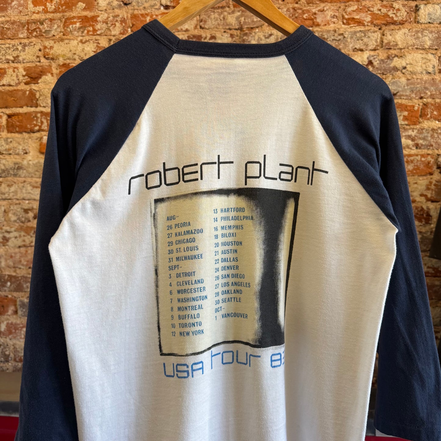 1983 Robert Plant “USA Tour” Raglan T-Shirt L