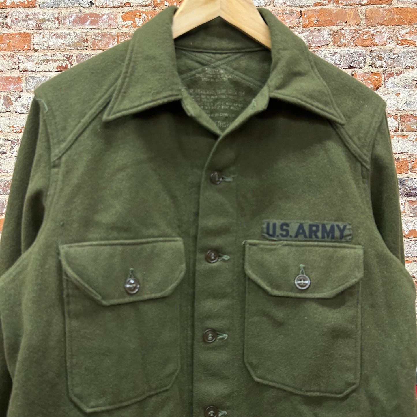 1950s OG 108 Military Wool Shirt Size M