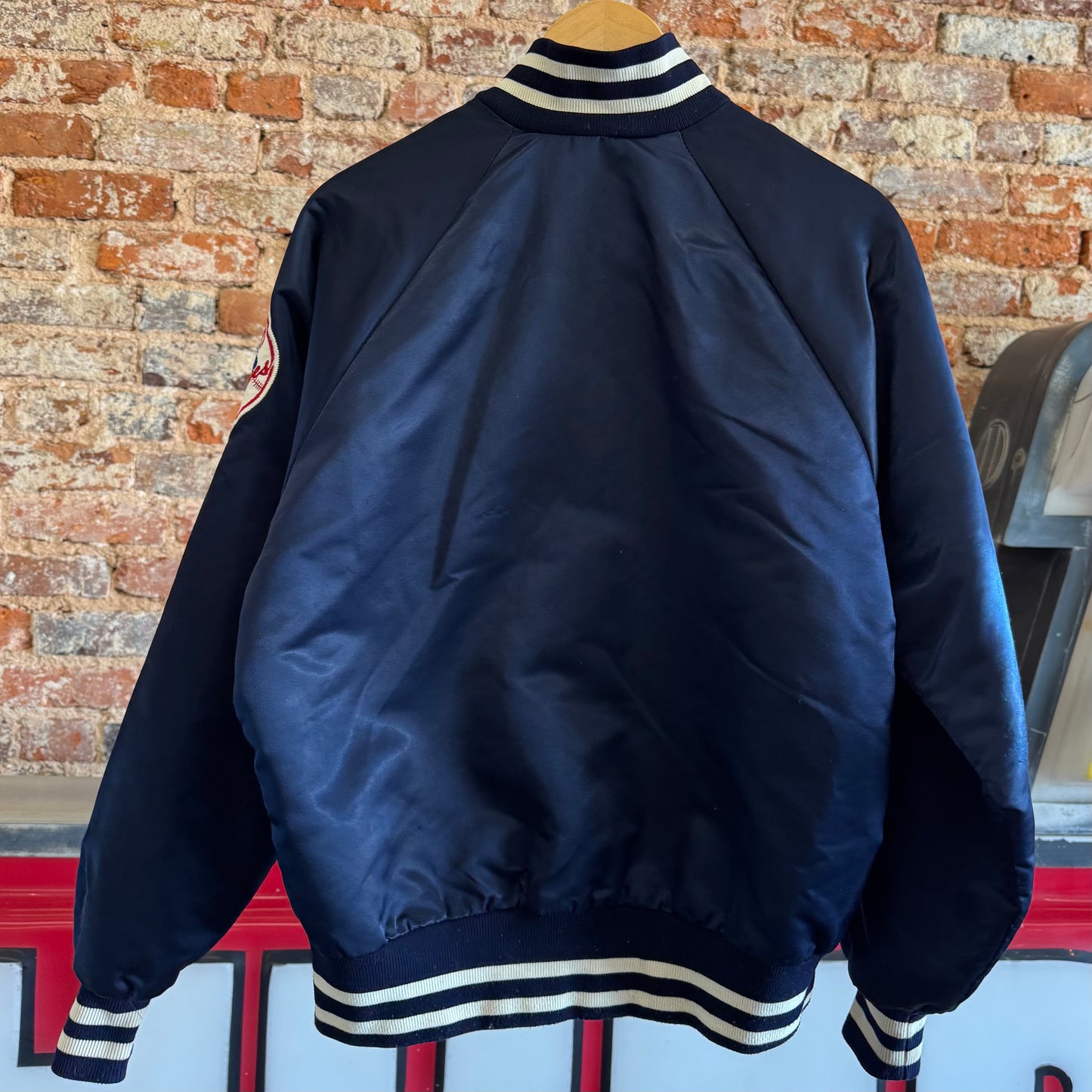 80s New York Yankees Satin Bomber Jacket M