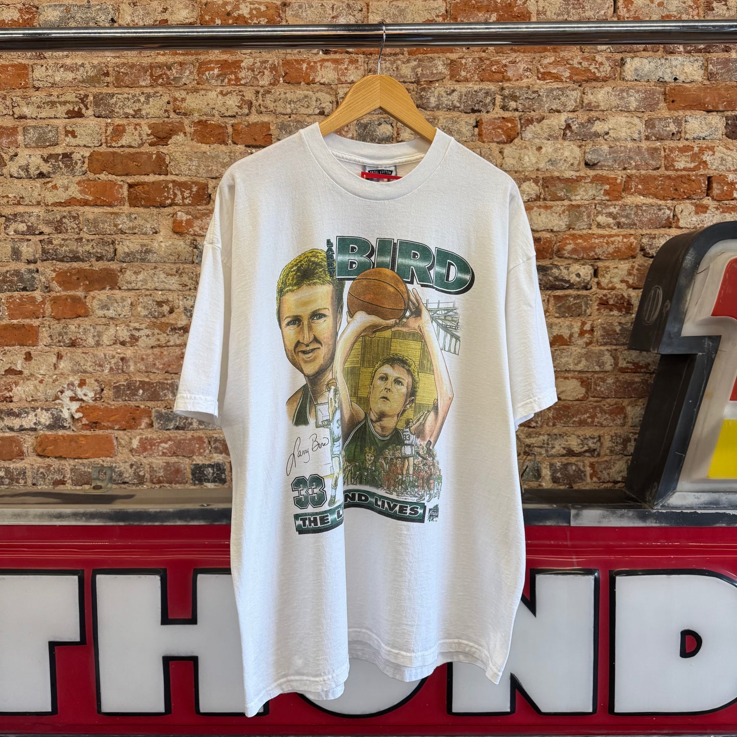 1990s Larry Bird “The Legend Lives” T-Shirt XXL