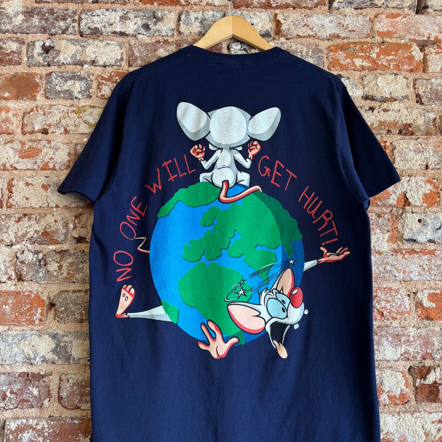 1995 Pinky and The Brain “Surrender Quietly” T-Shirt L