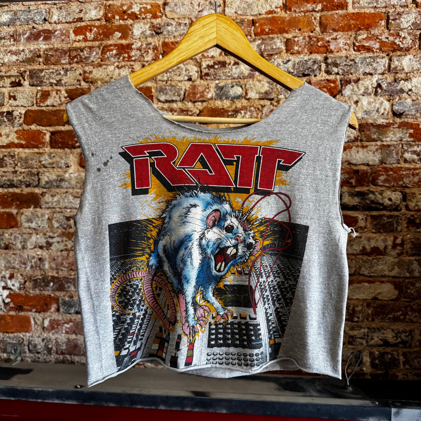 Vintage 1984 Ratt n Roll Cutoff T shirt Sz M