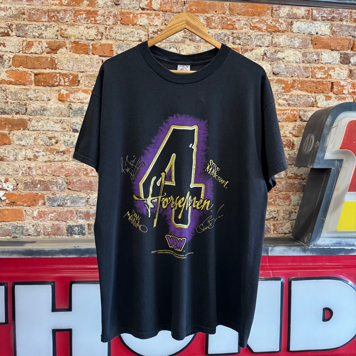 1998 WCW “4 Horsemen Signature” T-Shirt XL