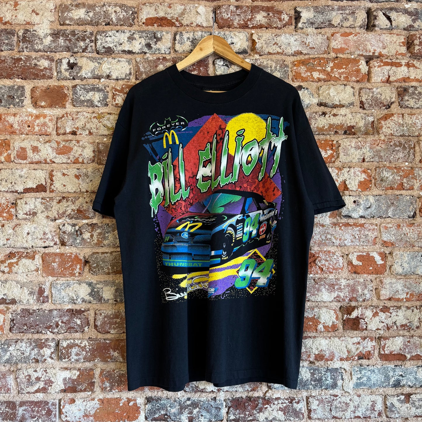 1995 Bill Elliott “Batman Forever / McDonald’s” T-Shirt Xl