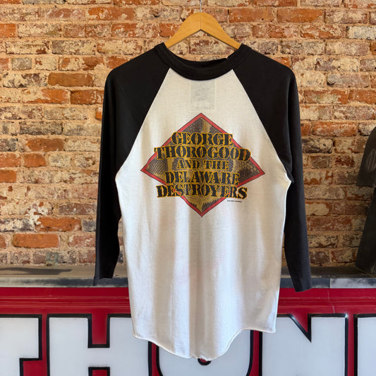 1985 George Thorogood and The Delaware Destroyers “Maverick” Tour Raglan Size L