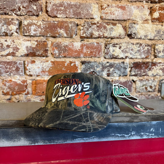 Vintage Clemson Tigers Camo SnapBack Hat