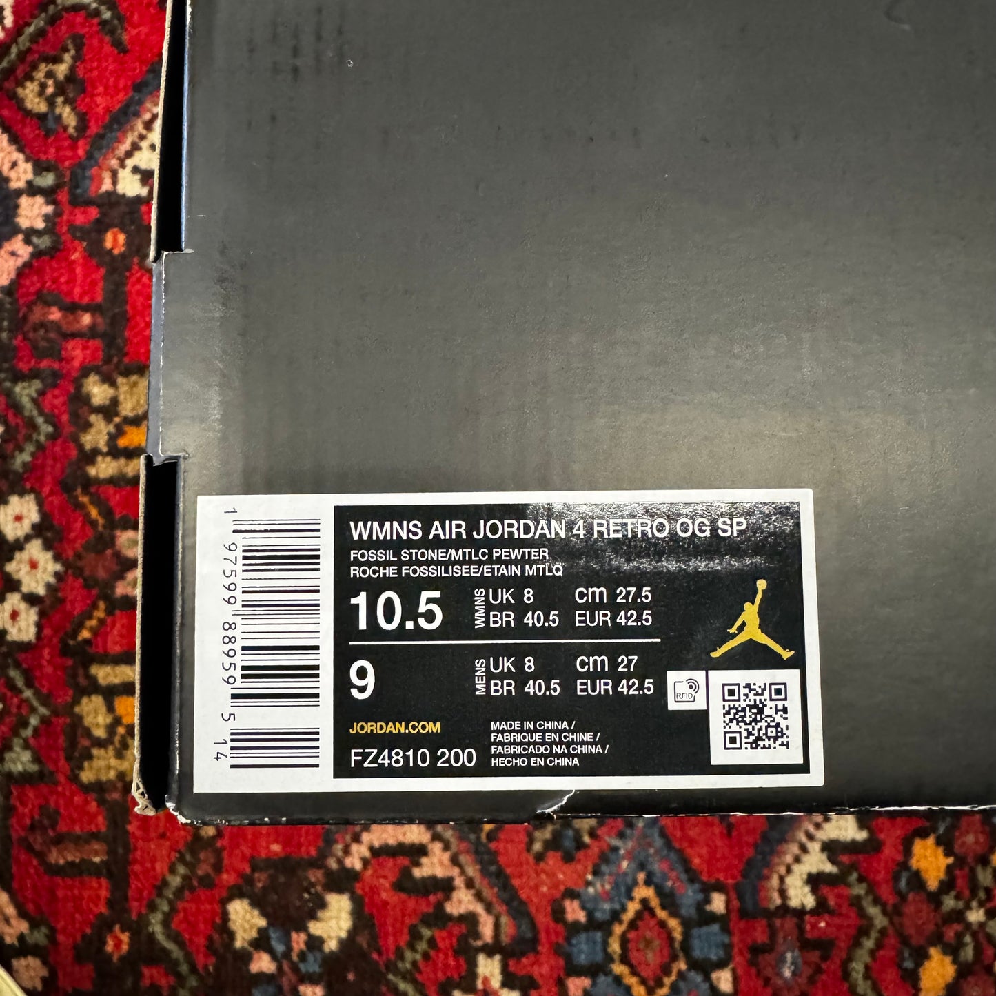 Jordan 4 A Ma Maniére “While You Were Sleeping” Wmns Sz 10.5/9M