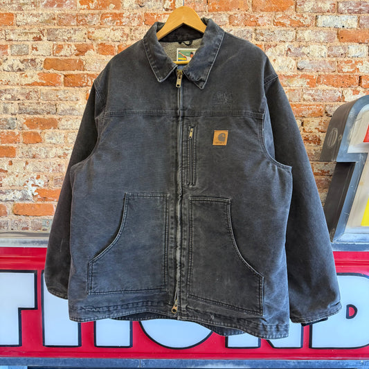 Early 2000’s Carhartt C61 BLK Sherpa Lined Chore Coat XL