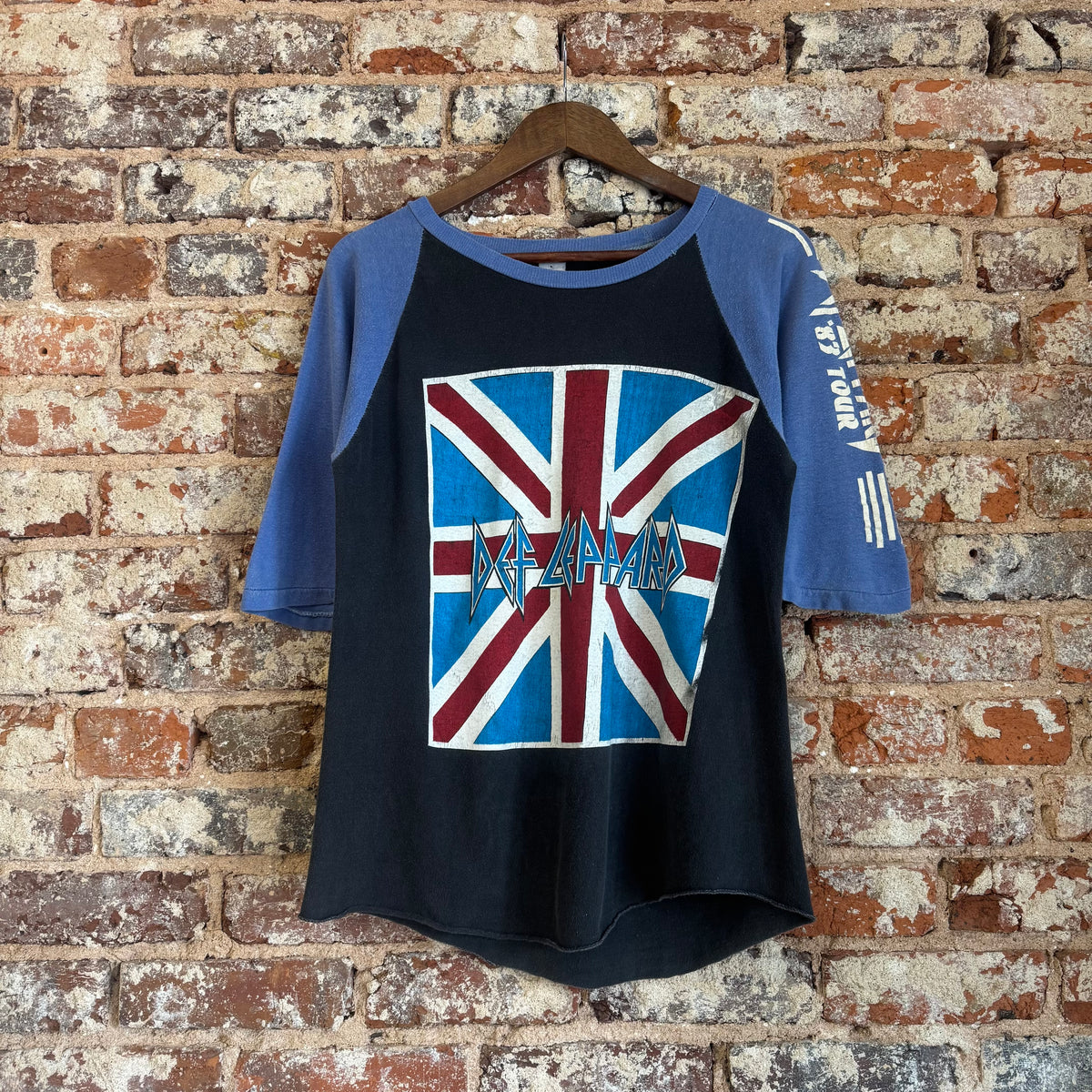 1983 Def Leopard Tour Raglan T-Shirt M