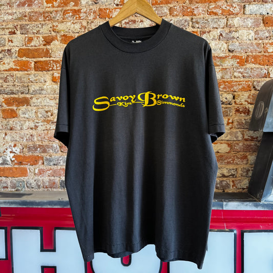 Vintage 1996 Savoy Brown Kim Simmonds T shirt Sz XL