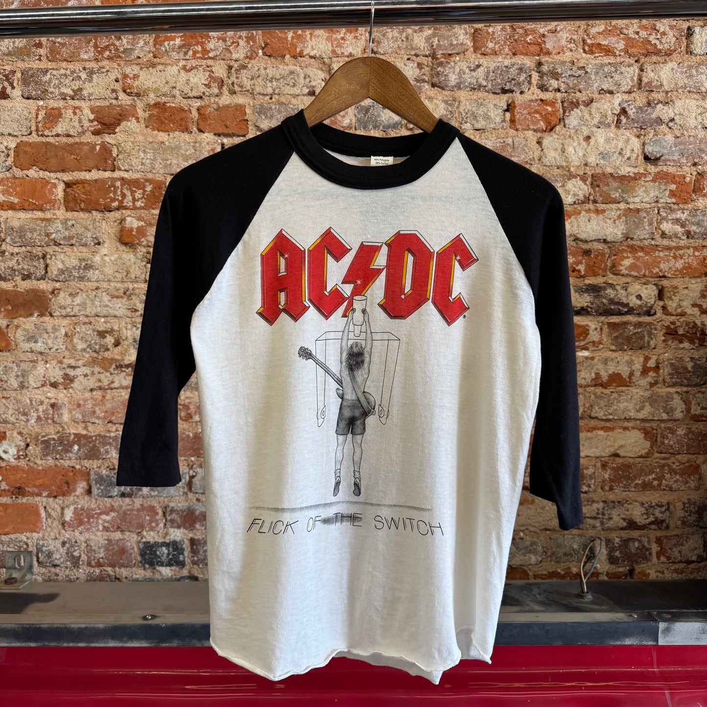 1980s AC/DC “The Switch is Off” World Tour Raglan Shirt M