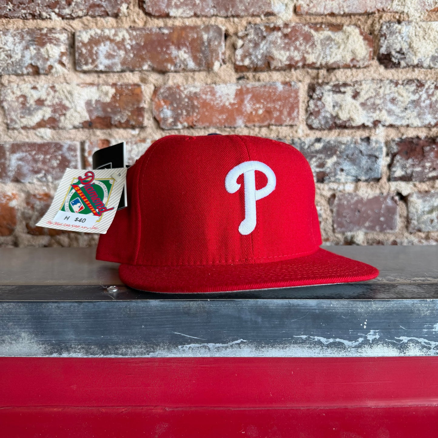 90’s Philadelphia Phillies New Era Fitted Hat 7 1/8