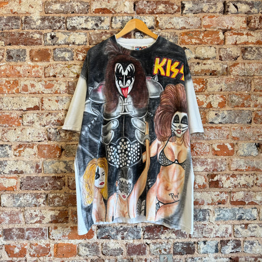 1999 KISS Gene Simmons “Chicks” Air Brushed T-Shirt XL