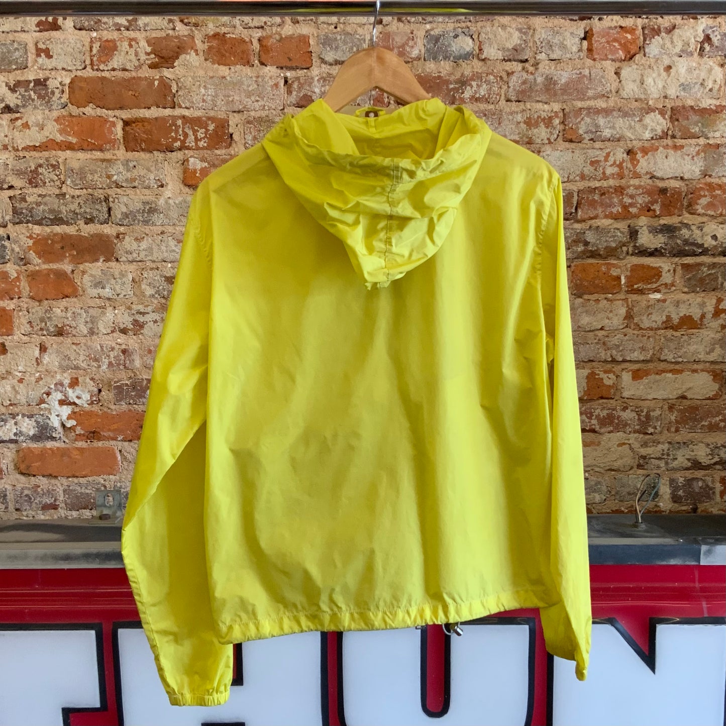 Prada Yellow Rain Jacket Sz L