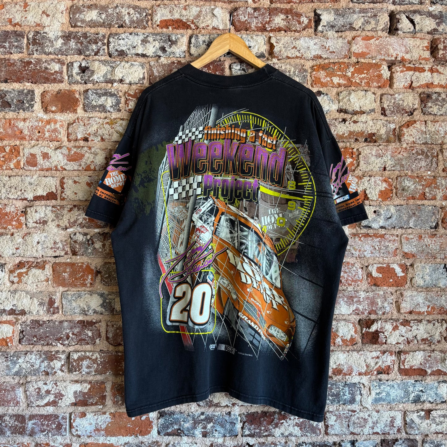 1999 NASCAR Tony Stewart “Rookie of The Year” Home Depot AOP T-Shirt XL