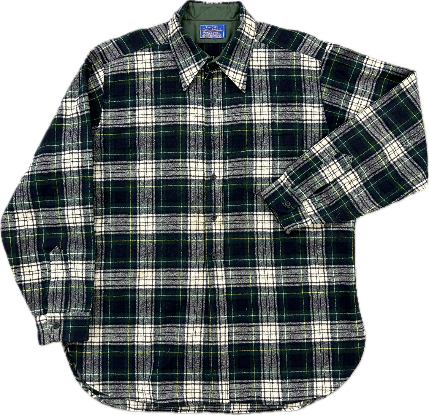 70’s Pendleton Country Traditionals Plaid Wool Shirt Sz XL