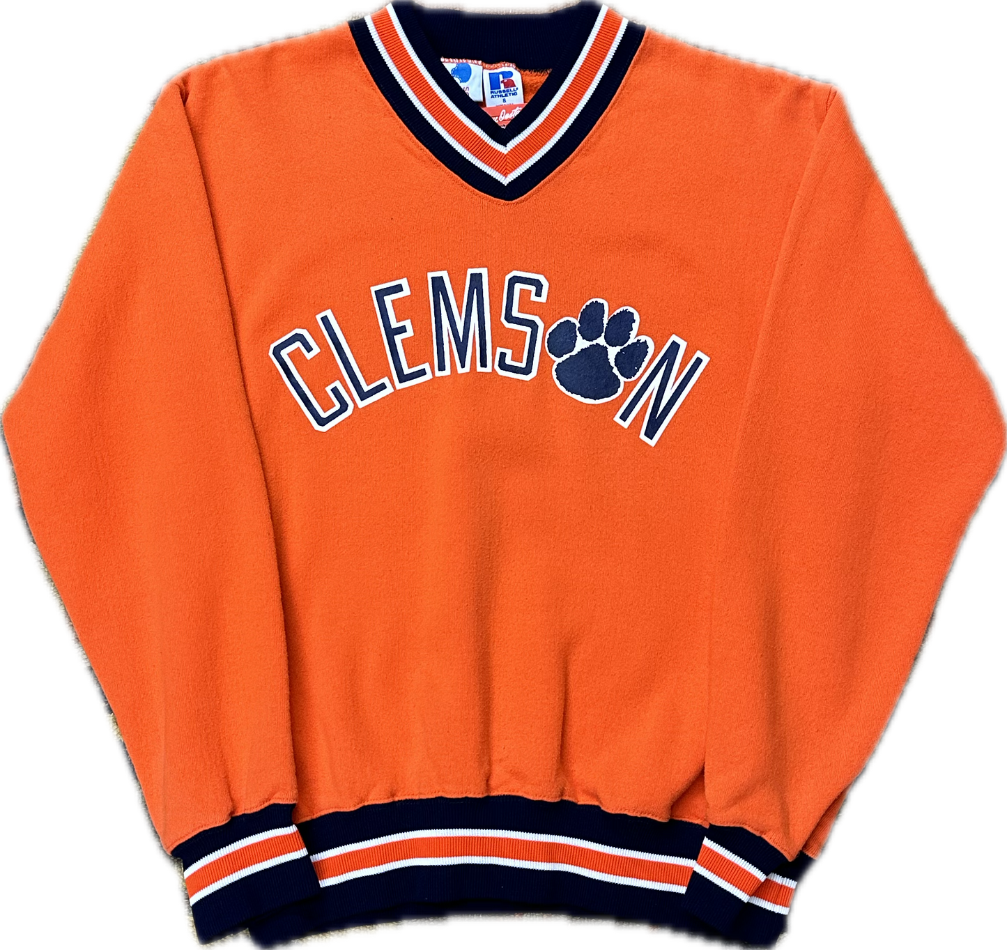 90’s Clemson V-Neck Sweatshirt