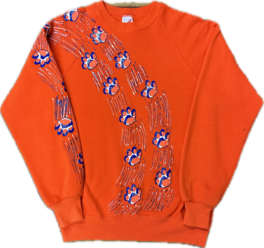 90’s Clemson Gel-Print Sweatshirt