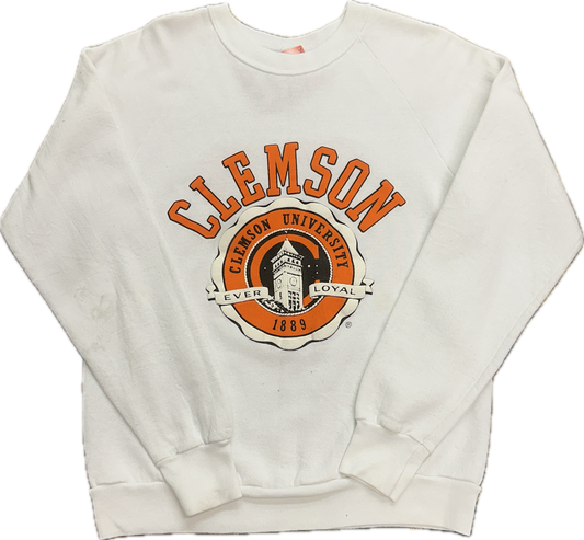 90’s / Clemson Puff Print sweatshirt